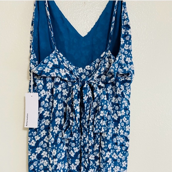 NWT Reformation Dietrich Midi Dress in Raquel - Picture 6 of 7